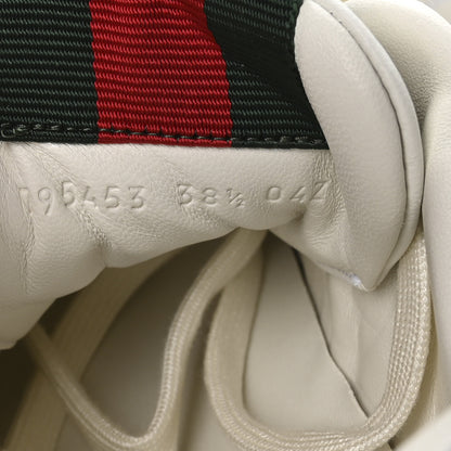 Gucci Calfskin Womens Re-Web Removable Crystal Sneakers 38.5 White 16 of 18