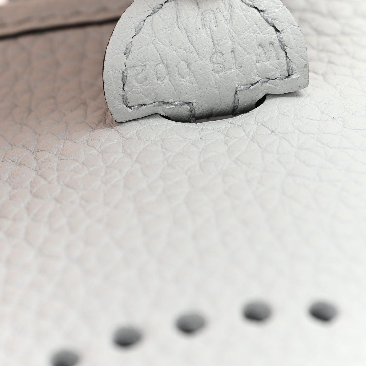 Taurillon Clemence Amazone Evelyne Short Strap TPM Bleu Pale Gris Etain
