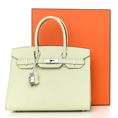 Hermes Epsom Sellier Birkin 30 Vert Fizz 15 of 15