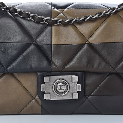 Chanel Lambskin Quilted Patchwork Boy Flap Brown 10 of 14