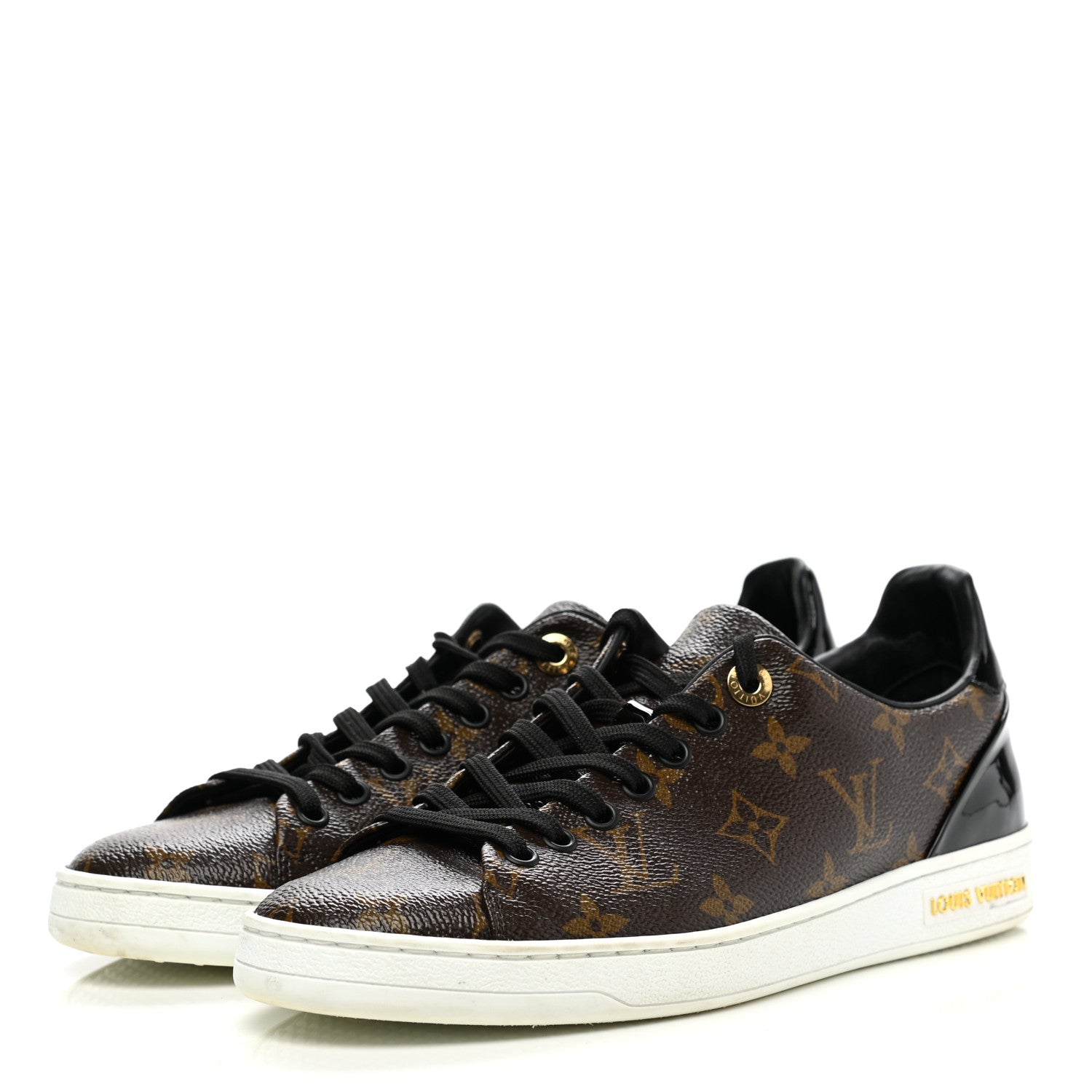 Louis Vuitton Patent Monogram Frontrow Sneakers 39 3 of 11