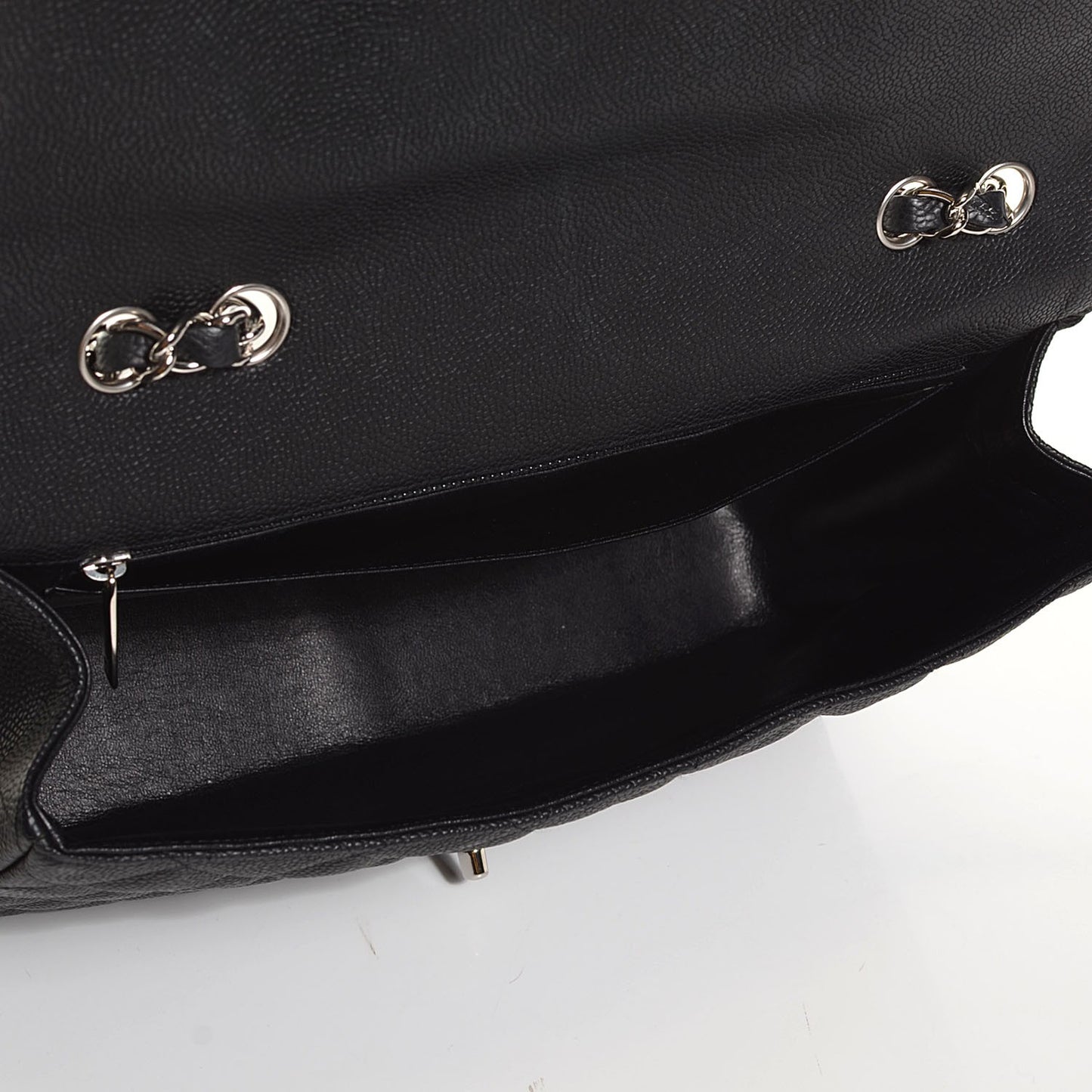 Caviar Quilted Jumbo Single Flap Black