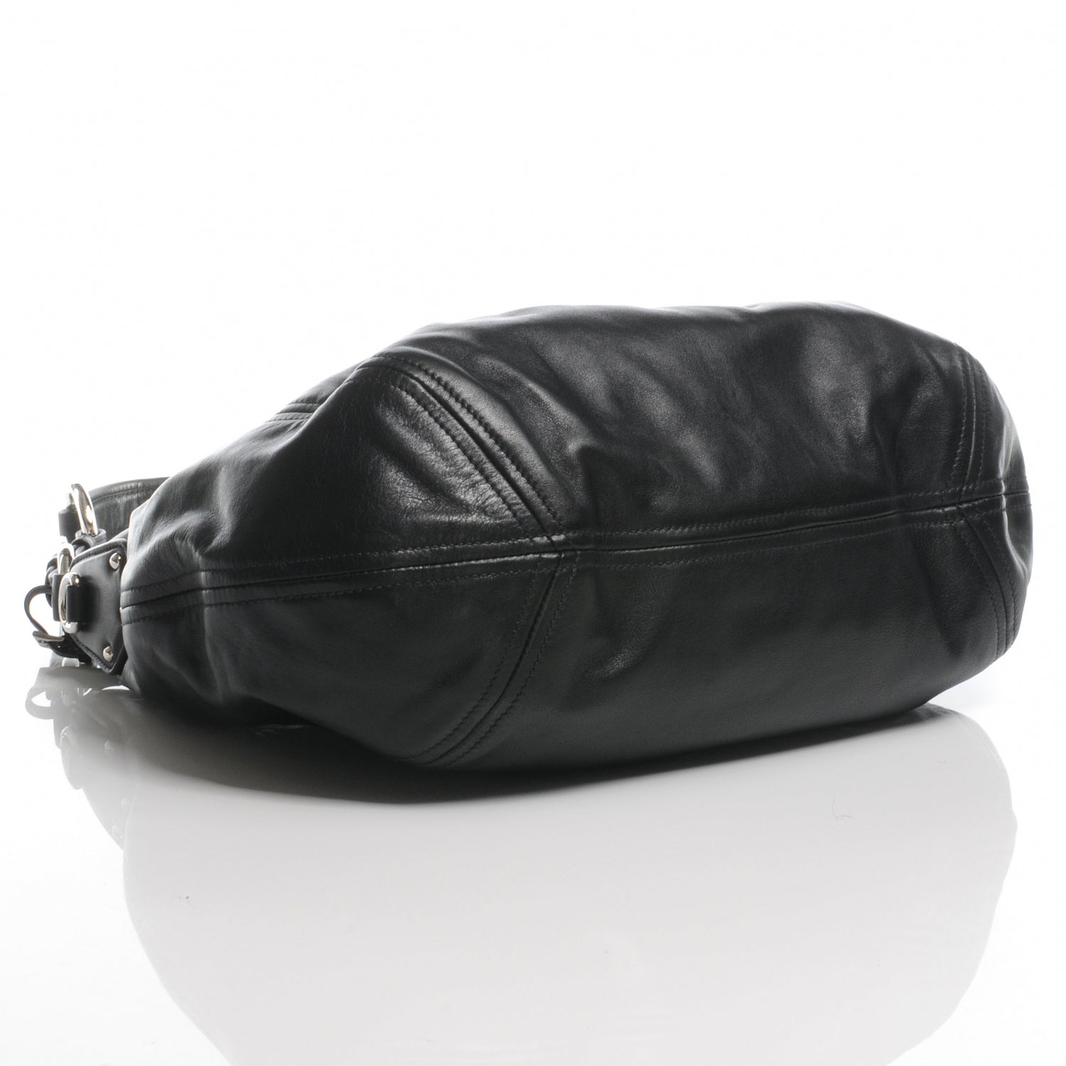 Prada Soft Calf Pleated Hobo Nero Black 5 of 10