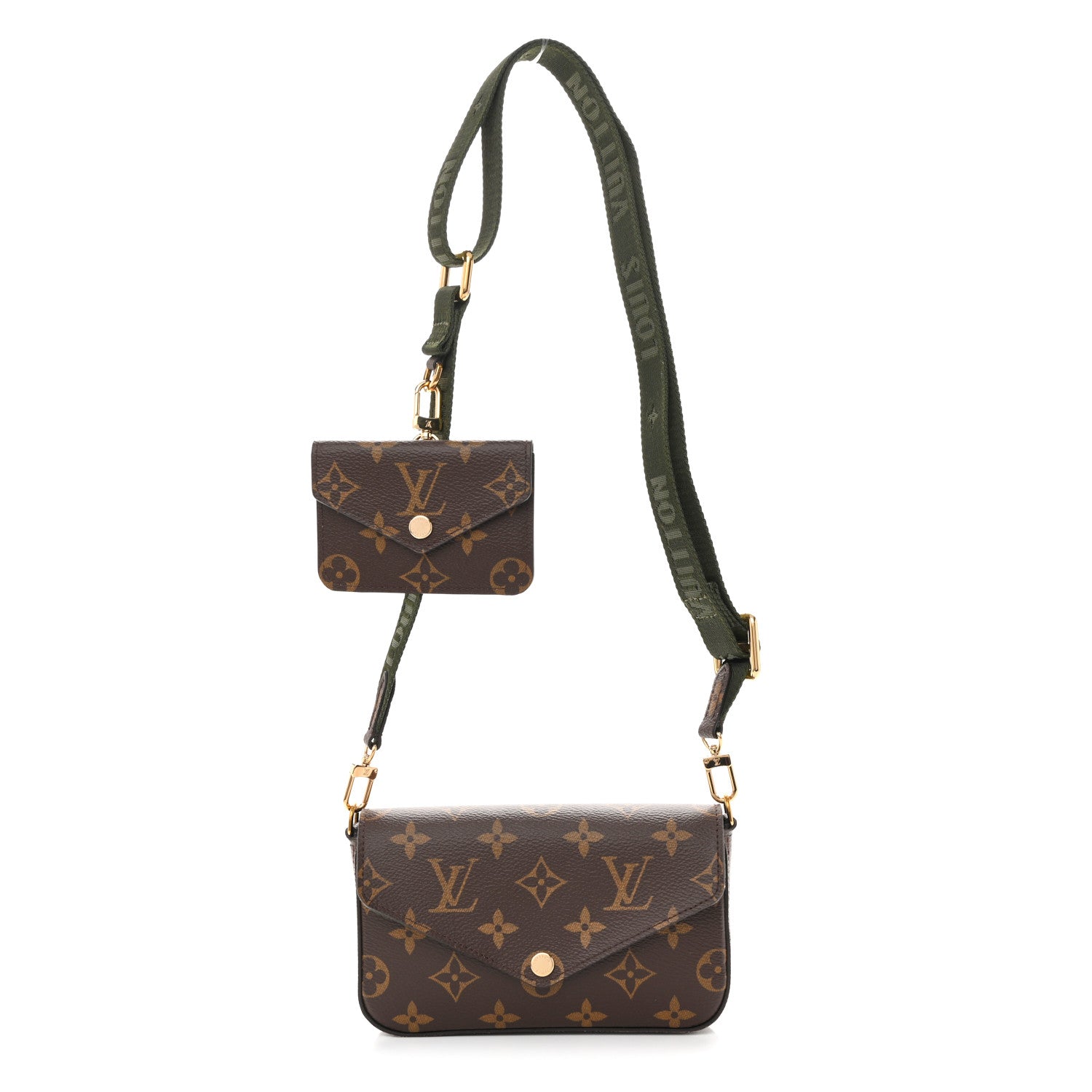Louis Vuitton Monogram Felicie Strap & Go Kaki 1 of 9