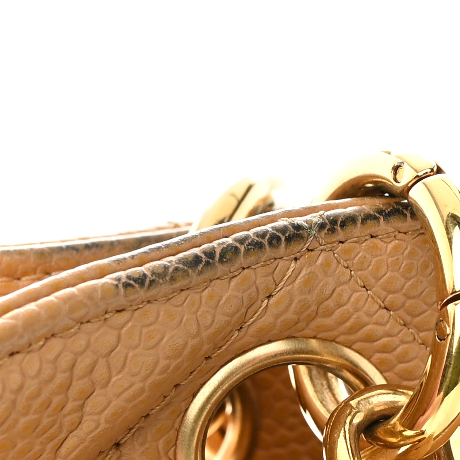 Chanel Caviar Quilted Petit Shopping Tote PST Dark Beige 13 of 16