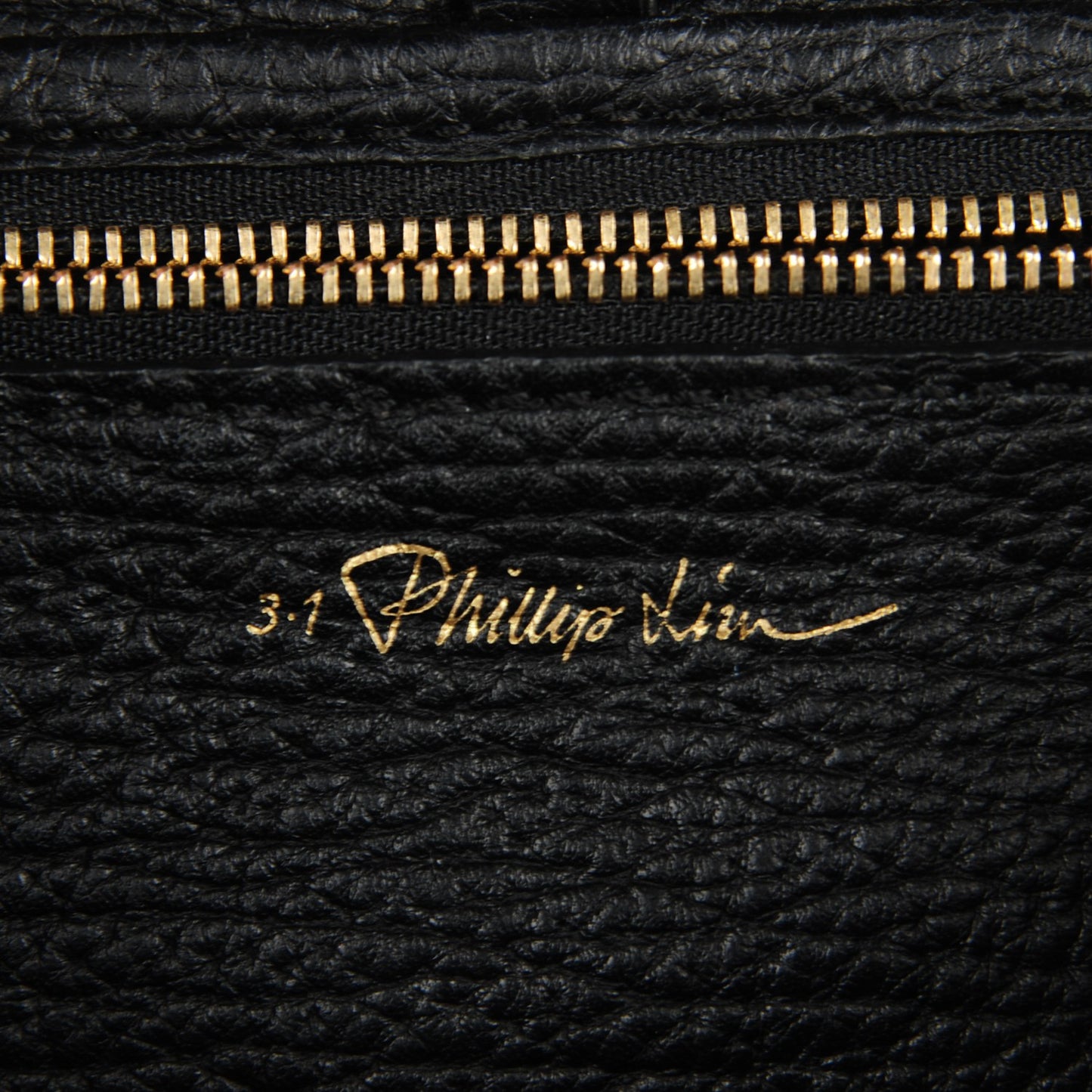 3.1 Textured Calfskin Mini Pashli Satchel Black