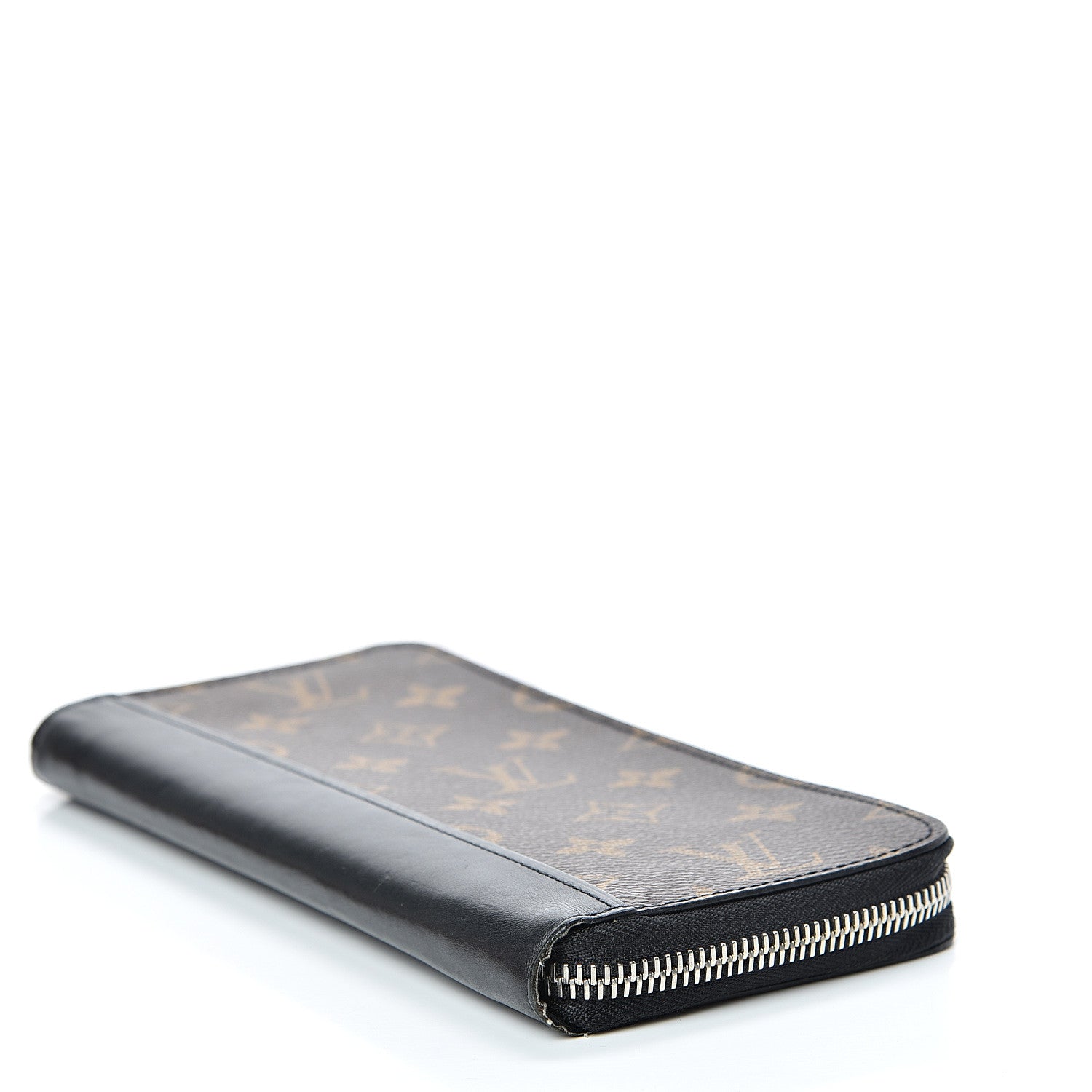 Louis Vuitton Monogram Macassar Vertical Zippy Wallet 3 of 7