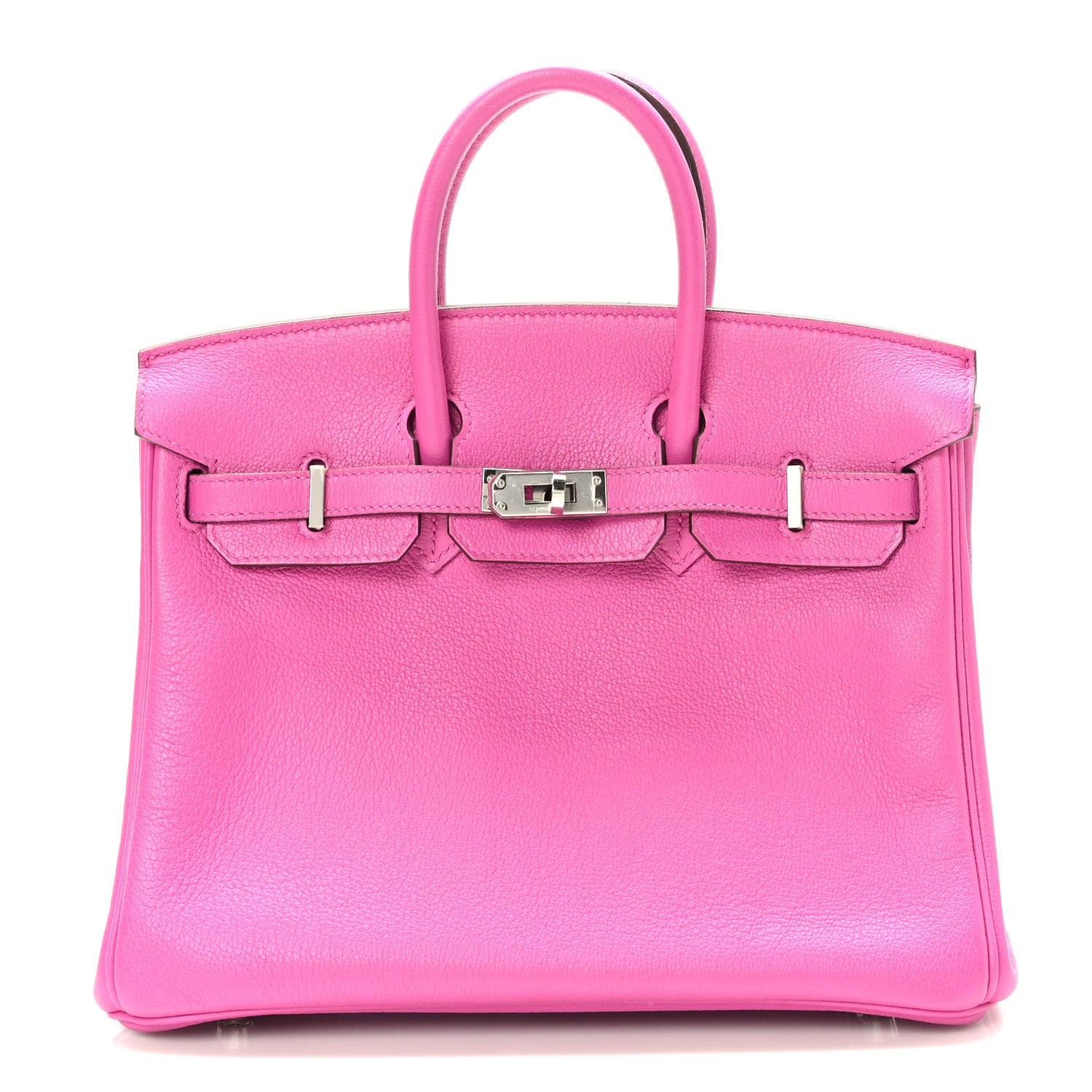 Hermes Taurillon Novillo Verso Birkin 25 Magnolia Rouge Casaque 1 of 11