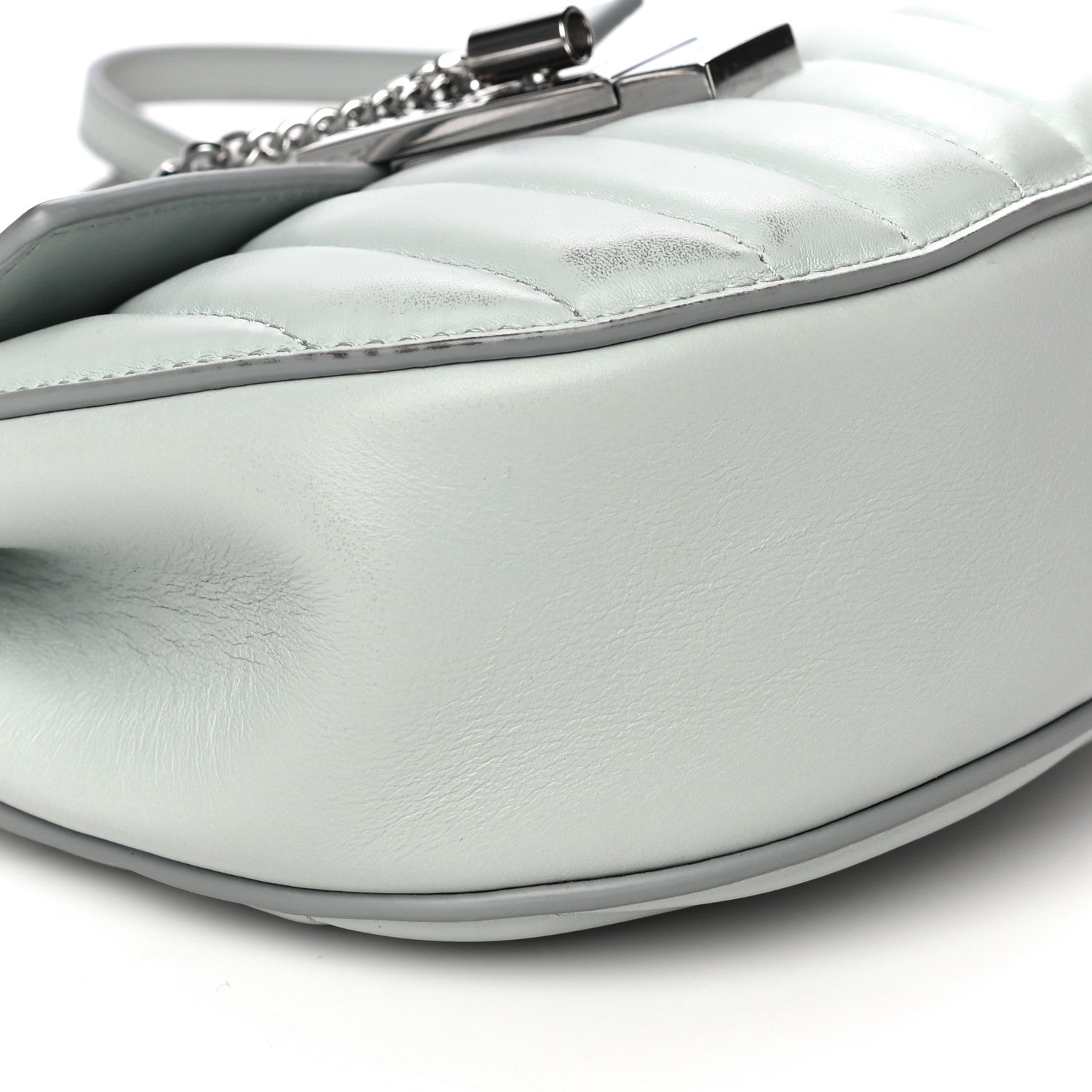 Chloe Calfskin Quilted Mini Drew Bijou Shoulder Bag Airy Grey 8 of 12