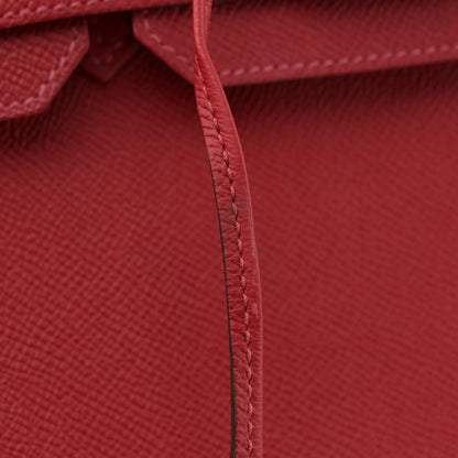 Hermes Epsom Birkin 30 Rouge Casaque 12 of 14