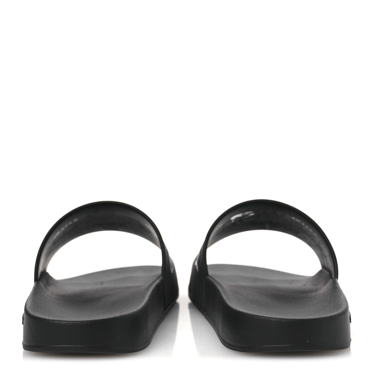 Givenchy Rubber Logo Pool Slide Sandals 35 Black 6 of 11