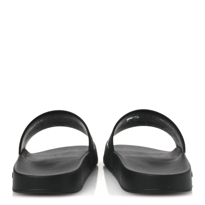 Givenchy Rubber Logo Pool Slide Sandals 35 Black 6 of 11