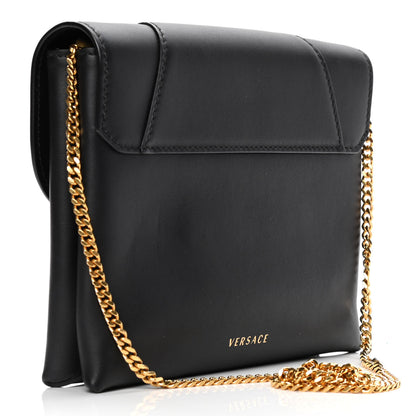 Versace Vitello Virtus Chain Clutch Black 2 of 4