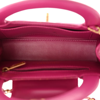 Chanel Denim Quilted Nano Kelly Shopper Fuchsia 5 of 15