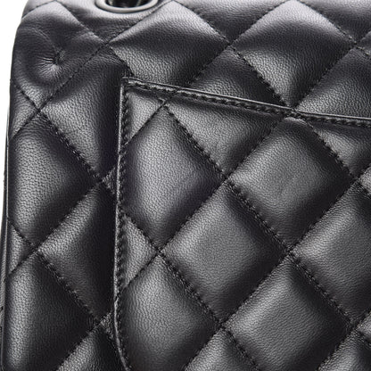 Chanel Lambskin Quilted Jumbo Double Flap So Black 22 of 25