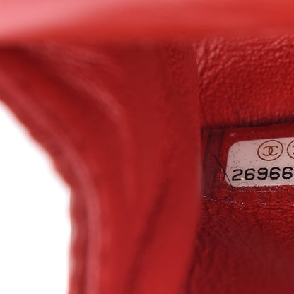 Chanel Aged Calfskin Quilted 2.55 Reissue Flap Belt Bag Red 9 of 9