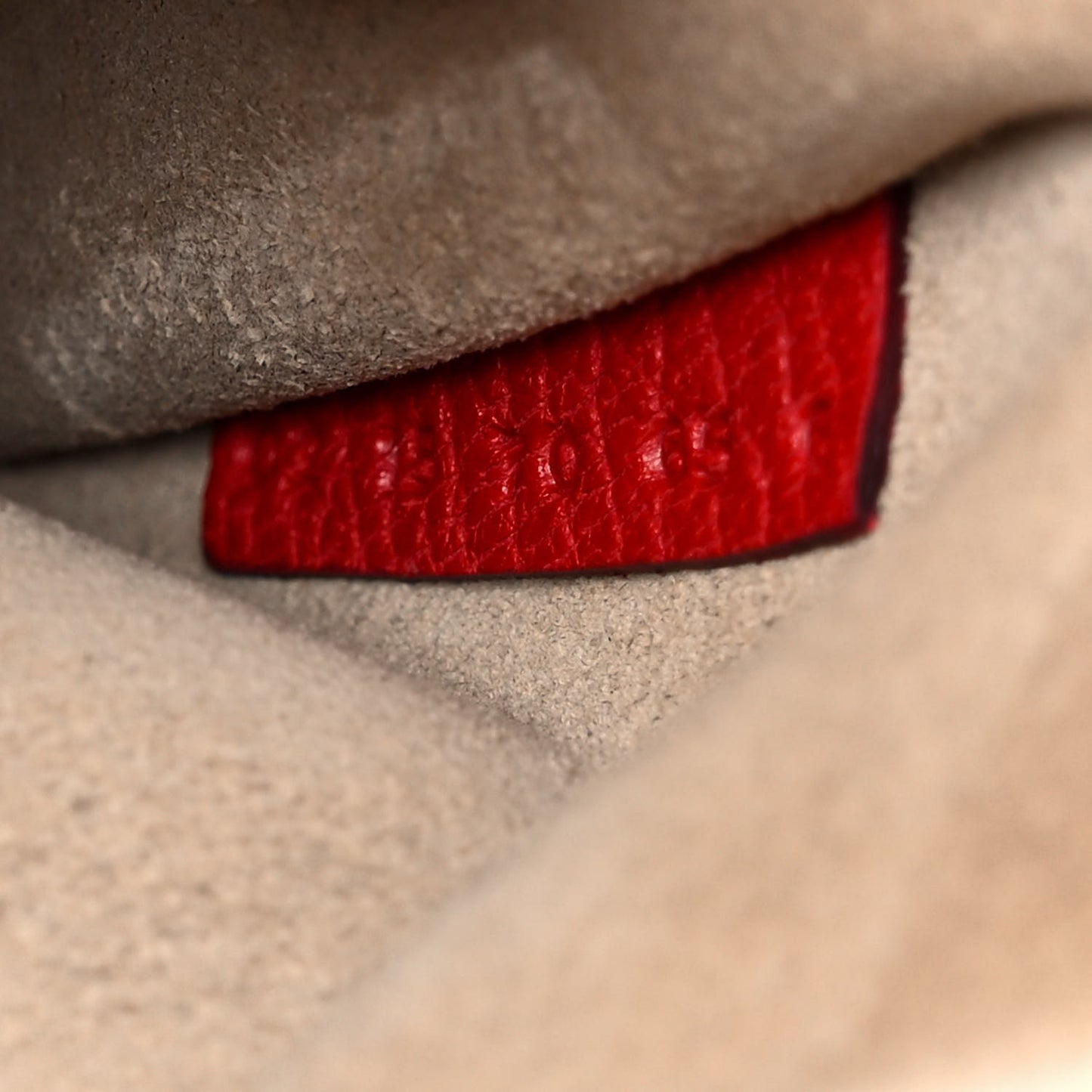 Grained Lambskin Mini Drew Shoulder Bag Plaid Red