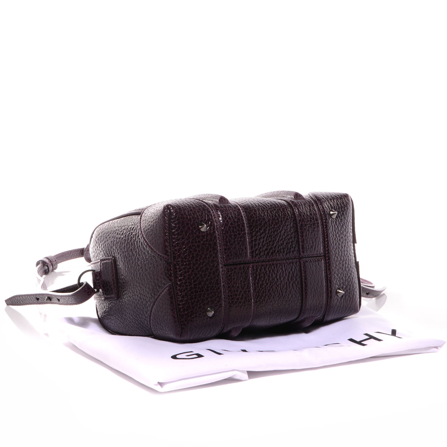 Givenchy Glazed Pebbled Calfskin Mini Lucrezia Aubergine 4 of 10