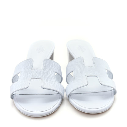 Hermes Epsom Oasis Sandals 37.5 Bleu Glacier 3 of 10
