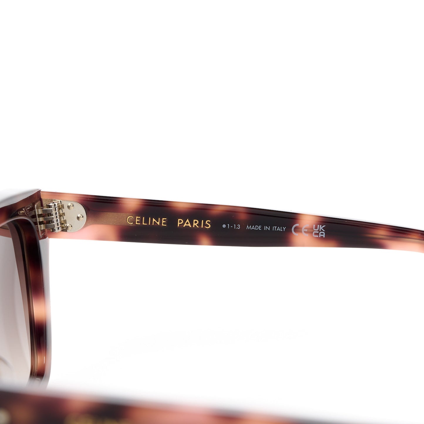 Acetate Flat Top Bold 3 Dots Sunglasses CL40256I Dark Havana