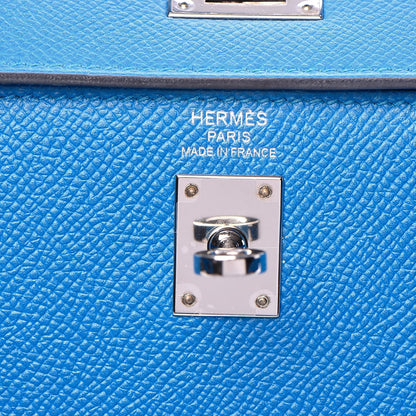 Hermes Epsom Kelly Sellier 25 Bleu Zanzibar 21 of 37