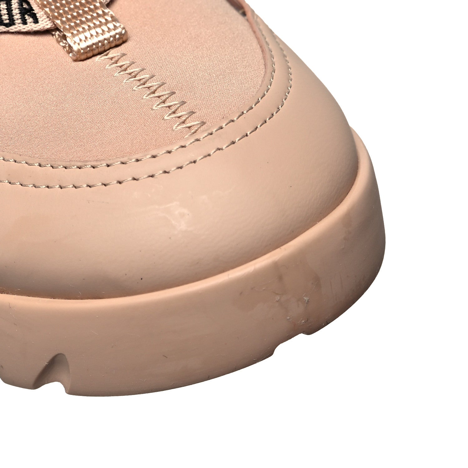 Christian Dior Neoprene Rubber Womens D-Connect Sneakers 38 Nude 12 of 12