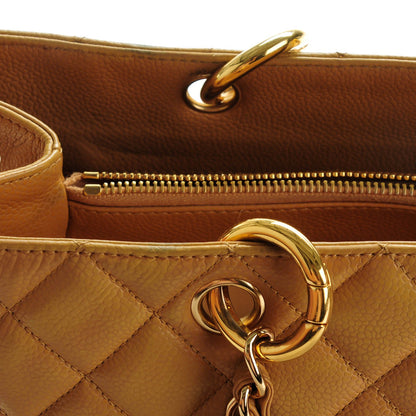 Chanel Caviar Quilted Grand Shopping Tote GST Beige 13 of 15