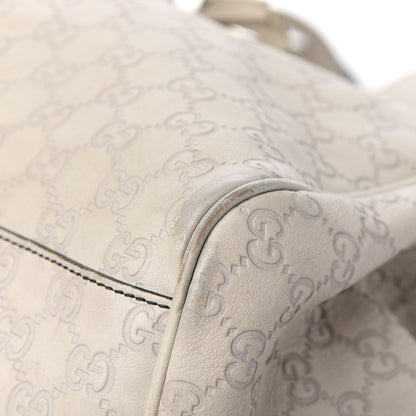 Gucci Guccissima Signature Medium Emily Shoulder Bag Mystic White 8 of 11