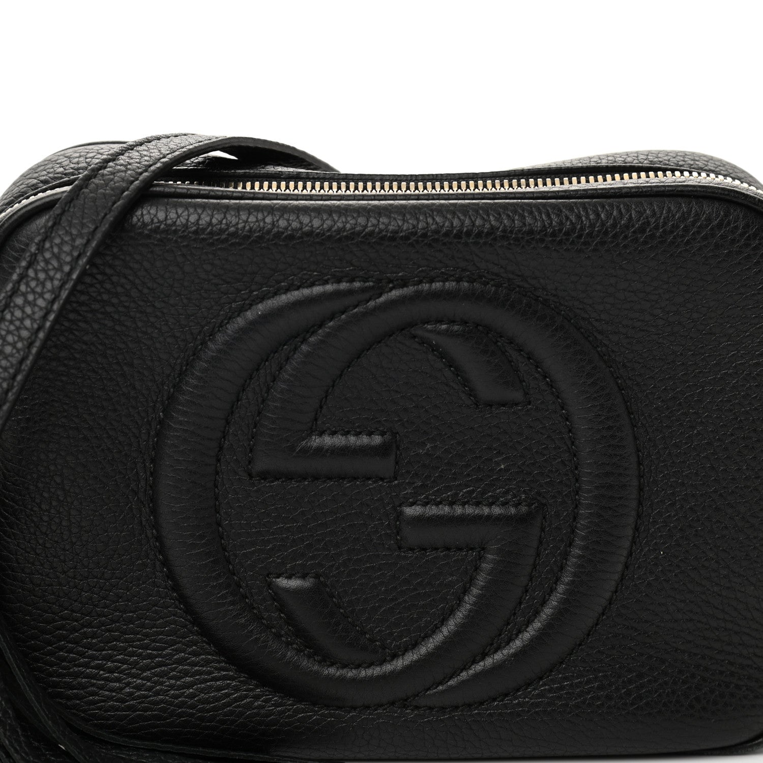 Gucci Pebbled Calfskin Small Soho Disco Bag Black 8 of 10