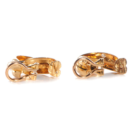 Cartier 18k Yellow Gold Diamond Trinity De Earrings 3 of 7