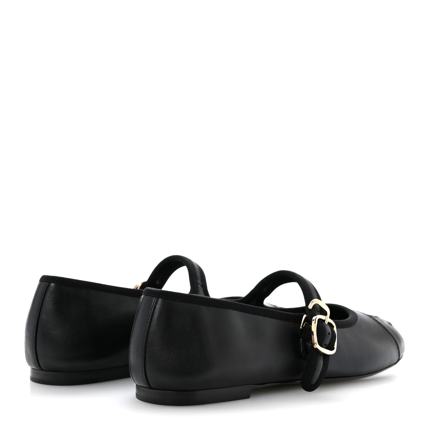 Chanel Lambskin Mary Jane Flats 38.5 Black 5 of 10