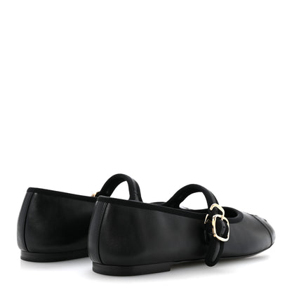 Chanel Lambskin Mary Jane Flats 38.5 Black 5 of 10
