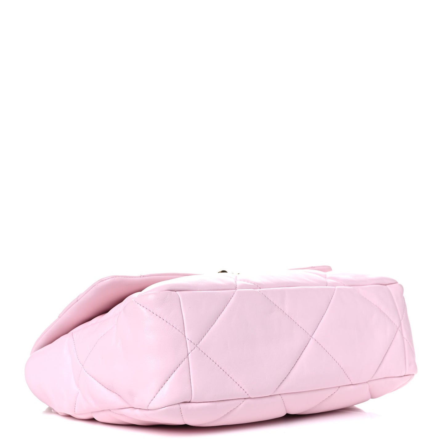 Lambskin Quilted Large Chanel 19 Flap Light Pink