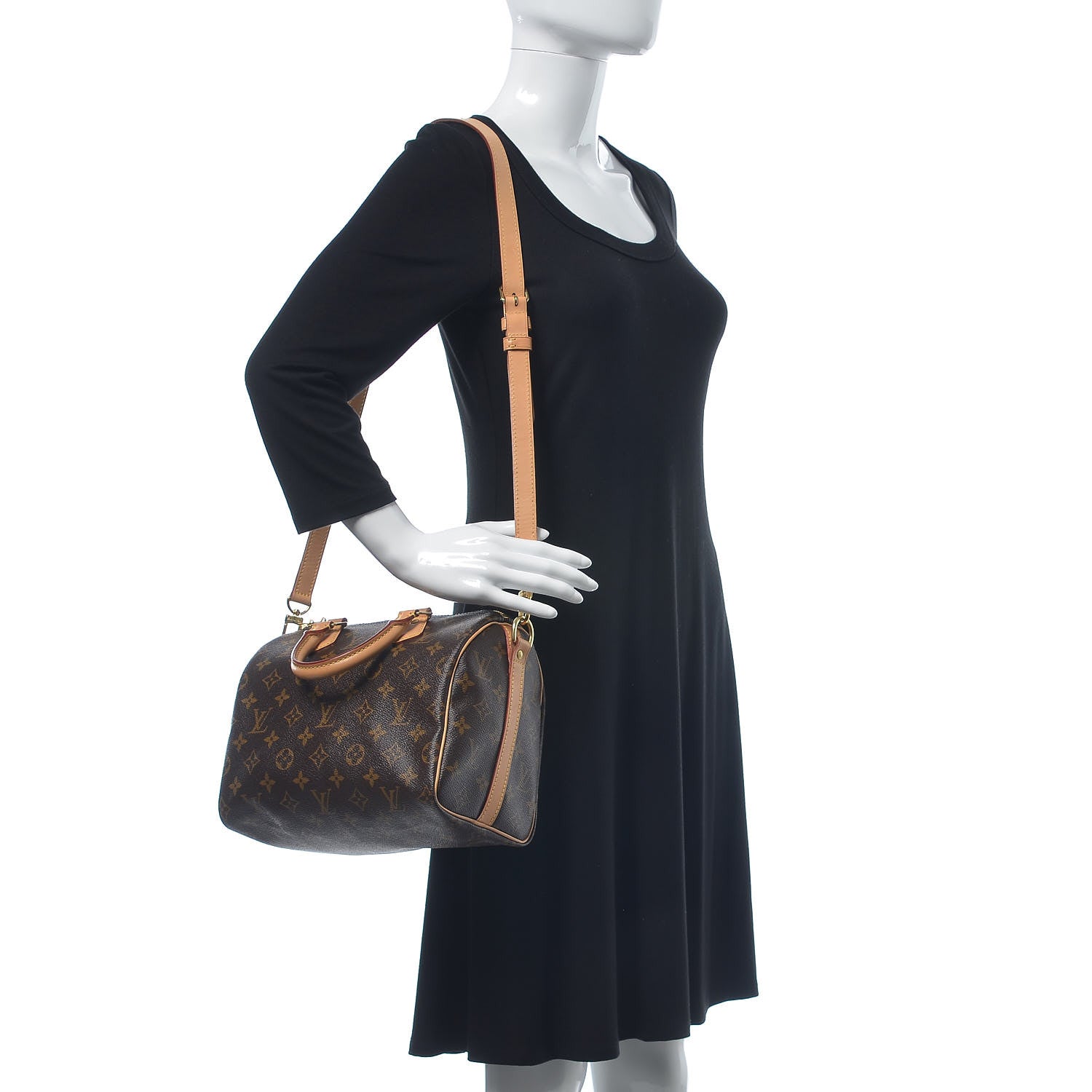Louis Vuitton Monogram Speedy Bandouliere 25 9 of 14