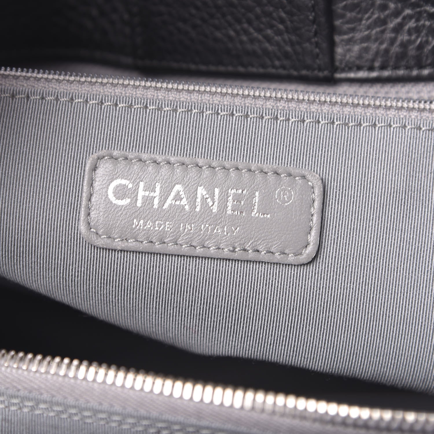 Chanel Calfskin Cerf Executive Shopper Tote Black 6 of 11