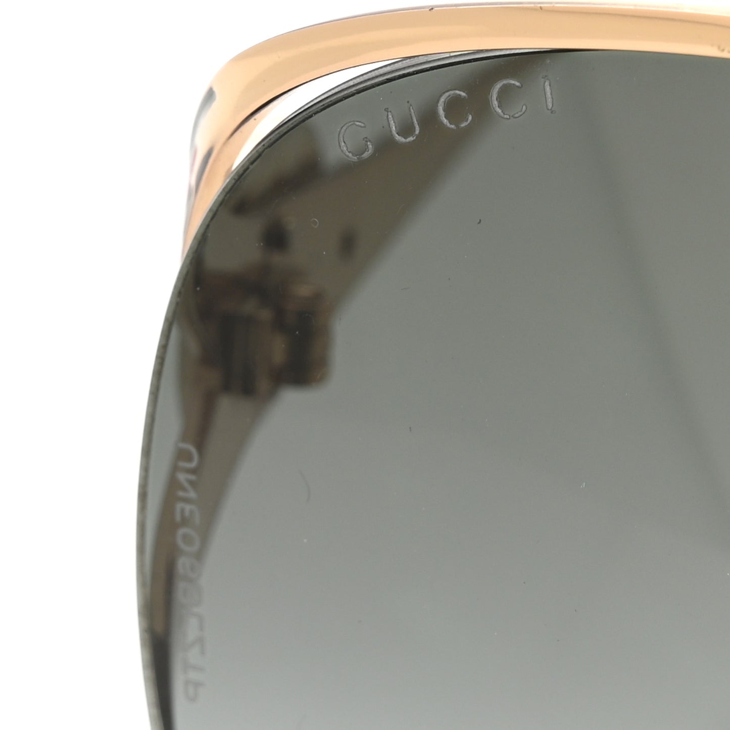 Metal Oversized Round Frame GG0225S Sunglasses Gold
