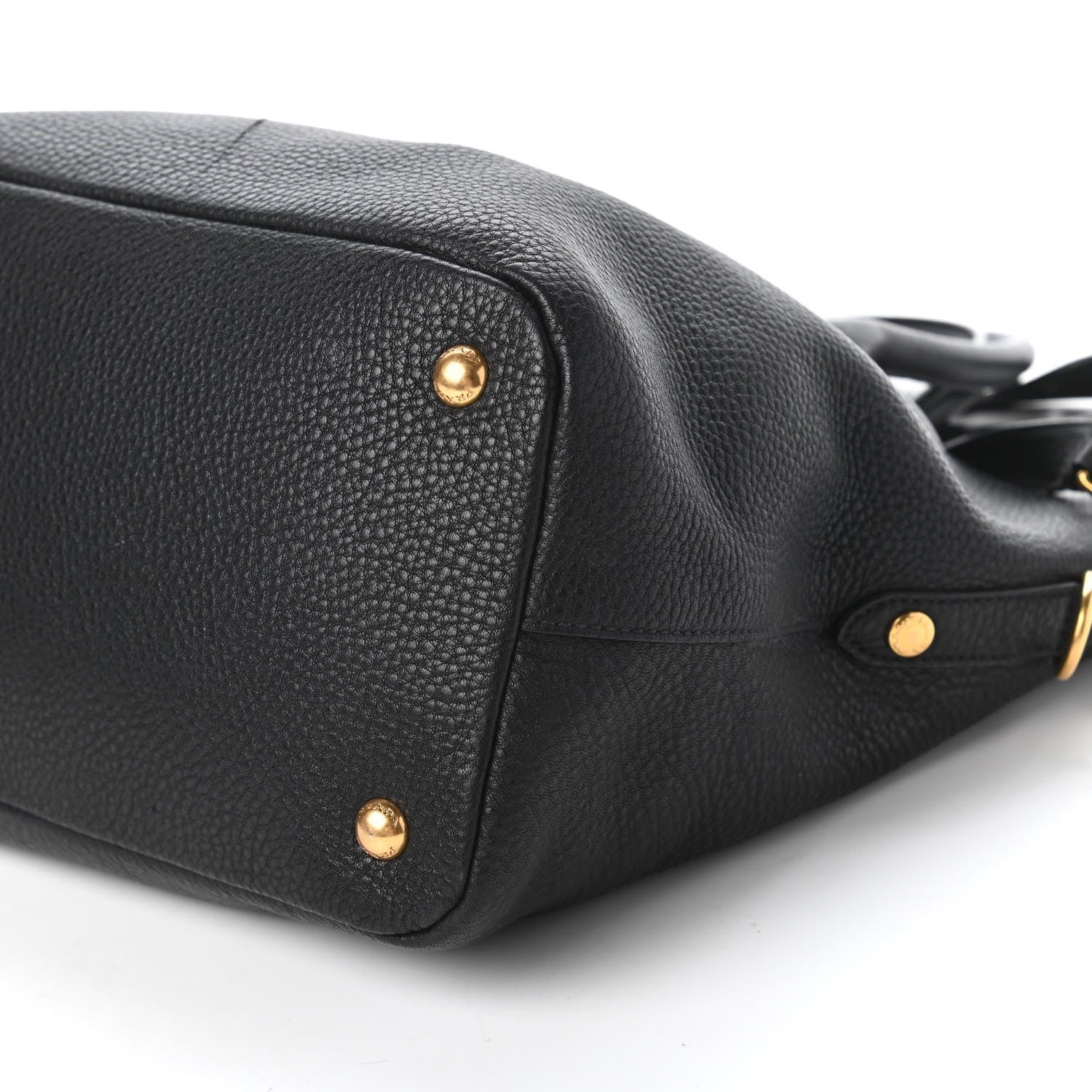 Prada Vitello Daino Tote Black 7 of 10
