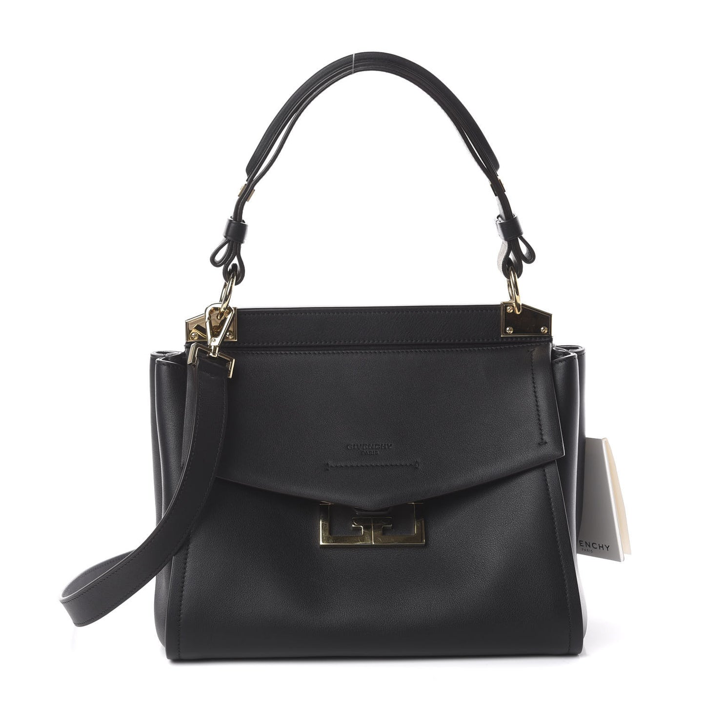 Calfskin Small Mystic Shoulder Bag Black