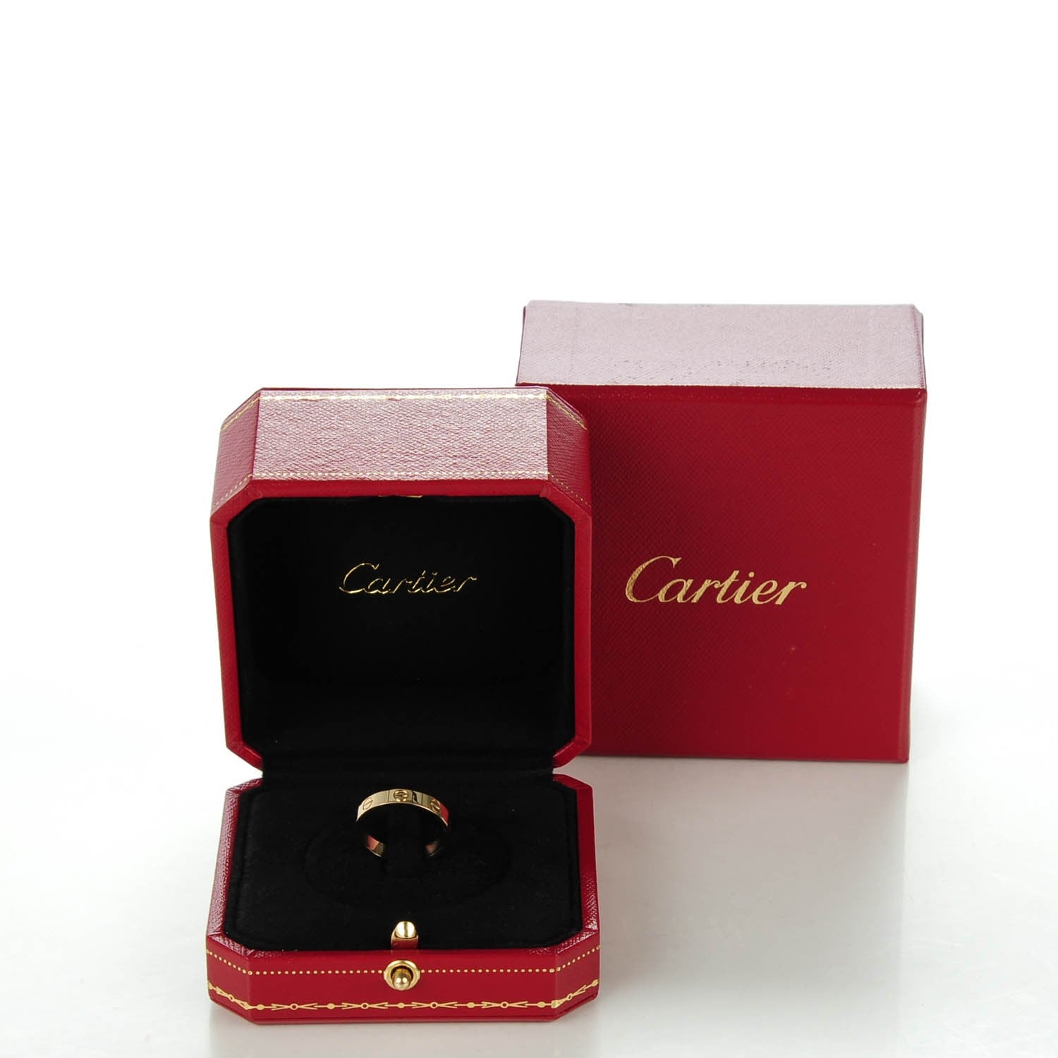 Cartier 18K Yellow Gold 4mm LOVE Wedding Band Ring 52 6 4 of 4