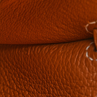 Hermes Evercolor Kelly Wallet To Go Gold 7 of 11
