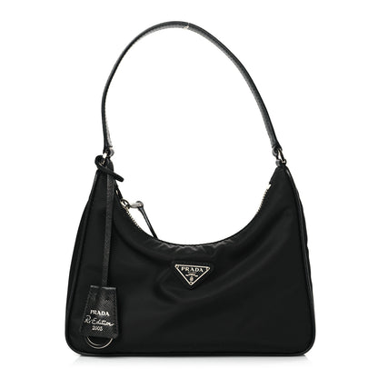 Prada Tessuto Nylon Saffiano Mini Re-Edition 2005 Bag Black 1 of 9
