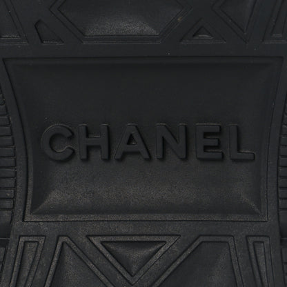 Chanel Suede Calfskin Embroidered CC Sneakers 41 Ecru Light Gray 8 of 10