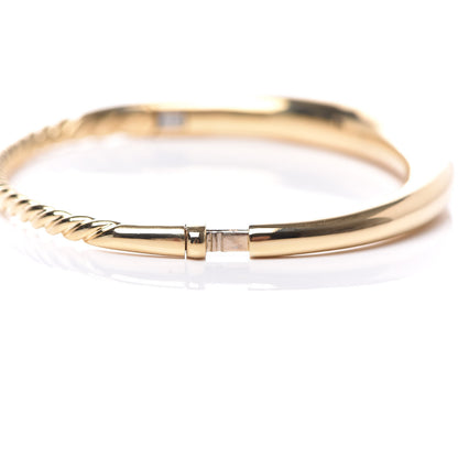 David Yurman 18K Yellow Gold 6.5mm Pure Form Smooth Bracelet 4 of 5