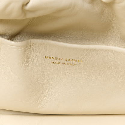 Mansur Gavriel Lambskin Cloud Clutch White 5 of 8