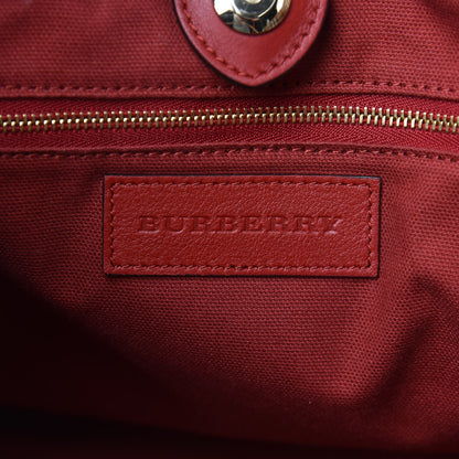 Burberry Haymarket Check Small Canterbury Tote Military Red 6 of 10