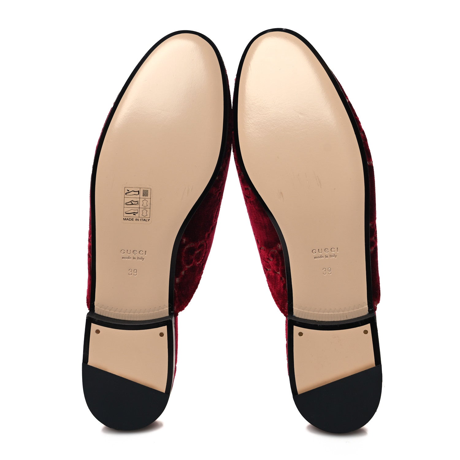 Gucci Velvet GG Monogram Womens Princetown Slippers 39 Red Cipria 5 of 8