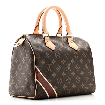 Louis Vuitton Monogram My LV Heritage Speedy 25 Burgundy Ivory 3 of 10