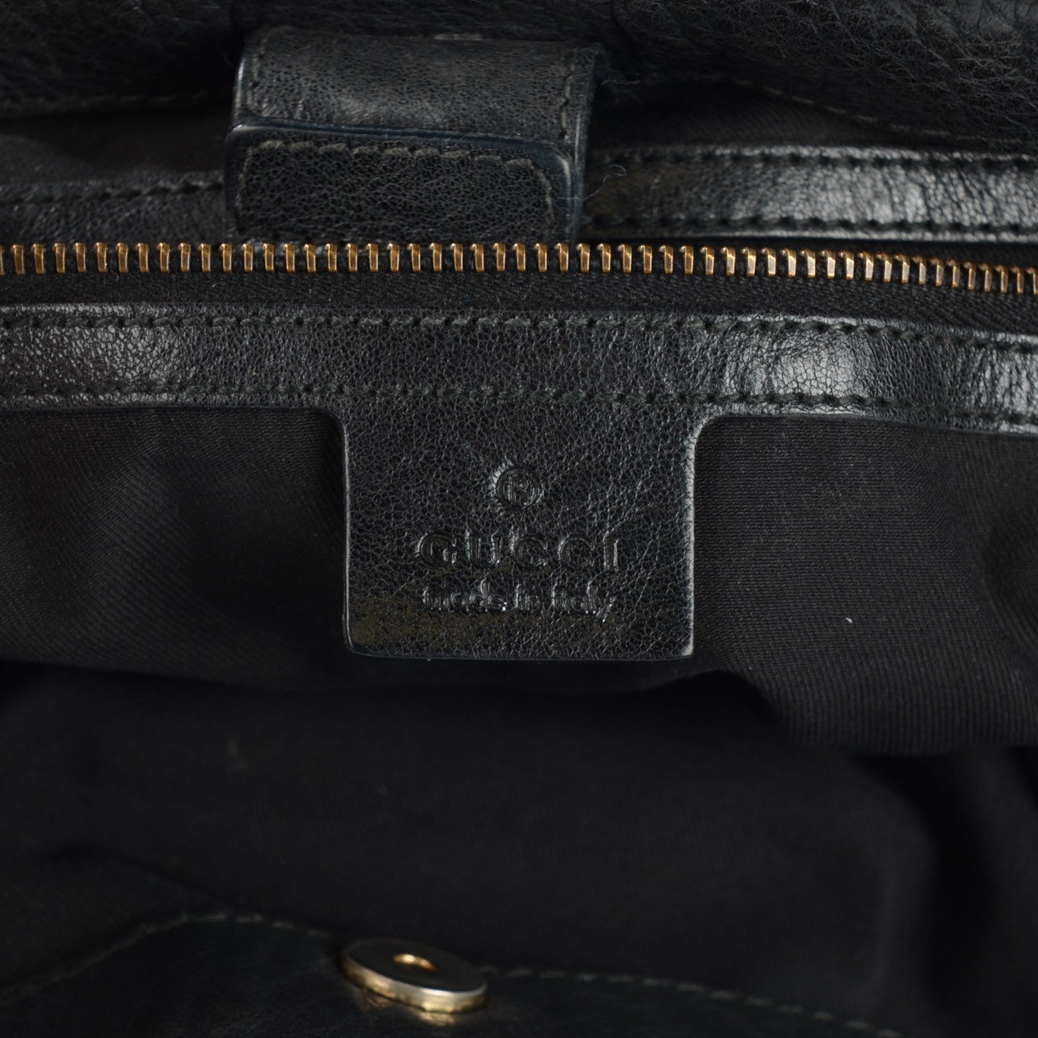 Gucci Monogram Medium Jockey Tote Black 6 of 13