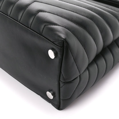 Saint Laurent Calfskin Y Quilted Monogram Large Loulou Chain Satchel Black 11 of 11