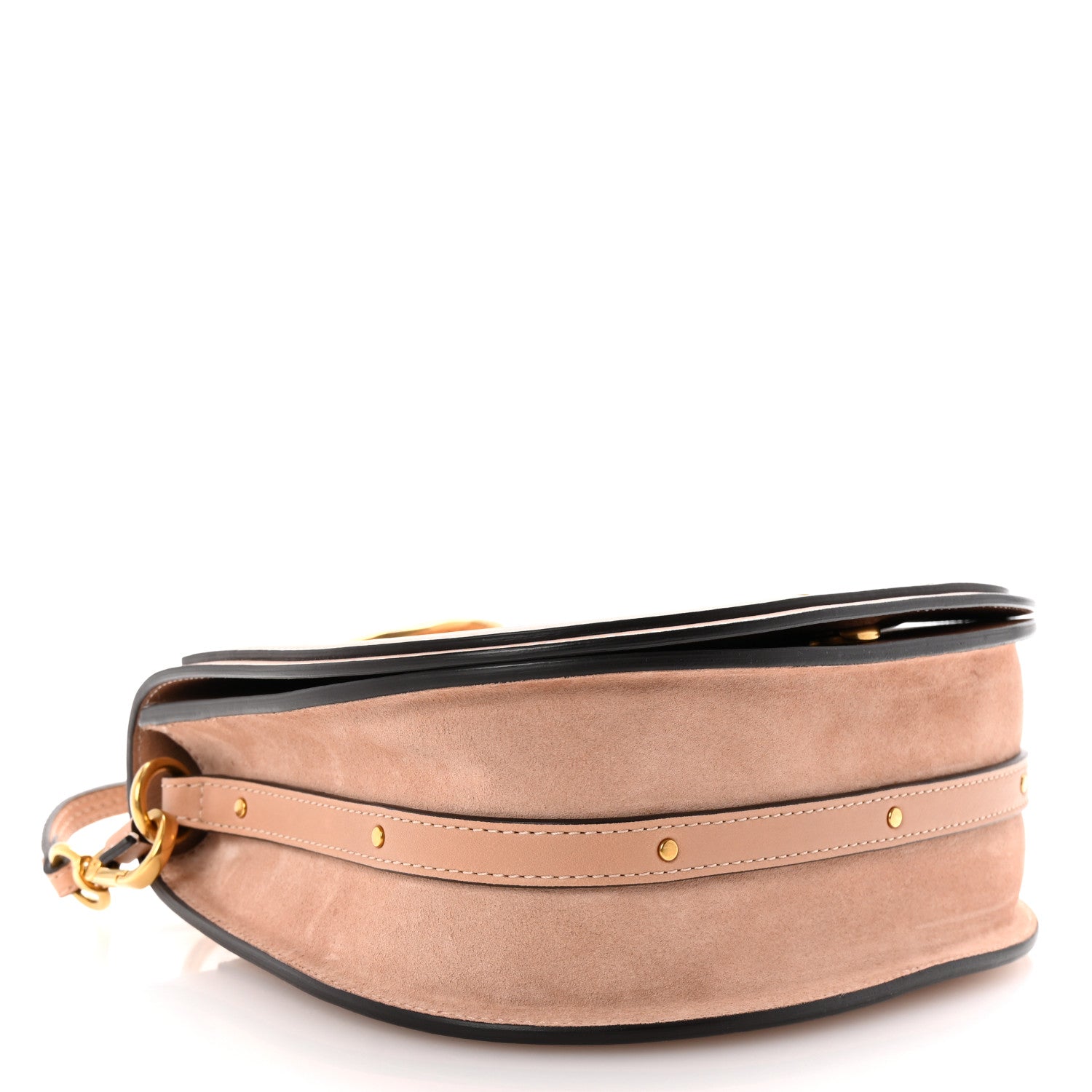 Chloe Calfskin Suede Medium Nile Bracelet Bag Biscotti Beige 4 of 10